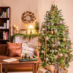JORNOY 106Pcs Christmas Ornaments Set, Shatterproof Assorted Hanging Baubles Decorations Bulk for Christmas Tree Decorations Home Holiday Party Decor, Earth Tone - Image 6
