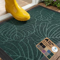 GORILLA GRIP WeatherMAX Door Mat, Indoor Outdoor Use, 29x17, Green Palm by GorillaGrip