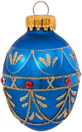 Kurt S. Adler Glass Decorative Egg Ornament, 45mm, Set of 9, Multicolored (GG0517) - Image 5