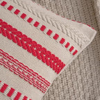 Cethom Red Boho Decorative Christmas Pillow Covers 22x22 Inch Set of 2 - Image 4