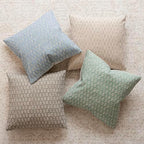 Foindtower Decorative Floral Print Throw Pillow Covers 22×22 Powder Blue - Image 5