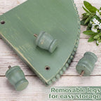 Kigley 2 Tiered Corner Bathroom Counter Organizers and Storage, Green - Image 3
