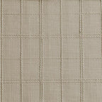 ZeeMart Linen Checked Farmhouse Placemats Set of 6, Oatmeal 13x19in - Image 4