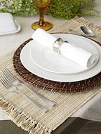 DII Variegated Tabletop Collection, Placemat Set3x19, Taupe, 6 Piece - Image 6
