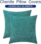 CaliTime Decorative Couch Throw Pillow Covers 26 X 26 Inches Teal - Image 6