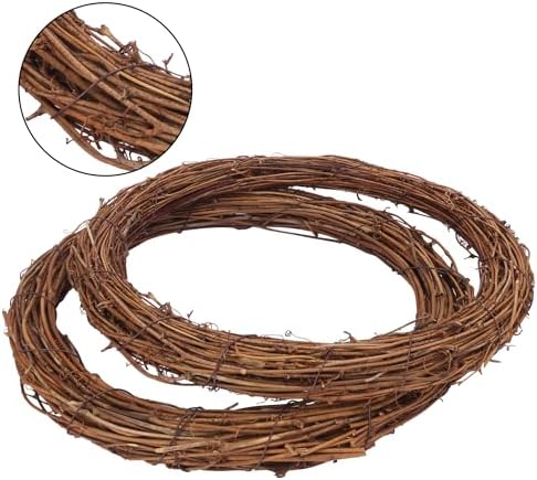 7 Pcs 10 Inch Natural Grapevine Wreath Set, Hand-Woven Vine Branch Wreaths for DIY Crafts, Christmas Decorations, Home & Event Styling - Image 3