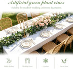 dallisten 3 Strands Artificial Ivy Vines, Fake Ivy with Eucalyptus Garland - Image 2