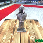Muslim Armed Warrior Figurine Showpiece Accessory | Islamic Table Desk Home Decor | Islamic Decoration | Islamic Birthday Muslim Eid Ramadan Gift (2 x 3.3 x 8.8 Inches, Silver) - Image 2