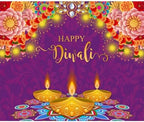 Happy Diwali Backdrop Diwali Party Decorations Deepavali 10x10ft - Image 3