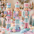 Simgoing 3 Pcs Macaron Gingerbread Nutcracker Christmas Resin Soldier Decor by Simgoing