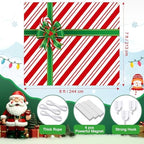 HunnmingRe 7 x 8 ft Christmas Garage Door Cover, Xmas Candy - Image 2