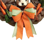 Easter Door Wreath for Front Door Artificial Carrot Ornament Spring Wreath - Image 2