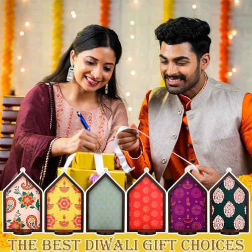 Mumufy 6pcs Diwali Tealight Candle Holder Diwali Decoration Jharokha Design - Image 4