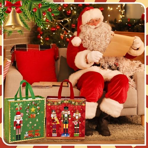 Wesnoy 48 Pcs Large Christmas Nutcracker Gift Bags Bulk with Handles - Image 5