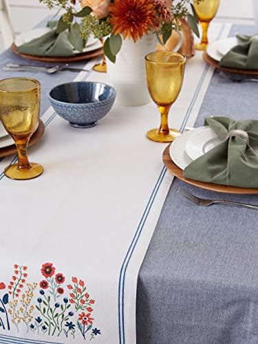 DII Table Top Décor Collection Spring & Summer Table Runner, 14x72, Flower Garden - Image 6