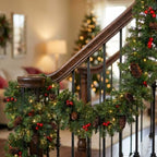 National Tree Company 9ft Pre-Lit Crestwood Spruce Christmas Garland - Image 2