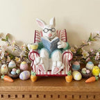 Blue Sky Clayworks Easter Bunny Chair Figurine, 6" L x 7.75" W x 8.375" H - Image 2
