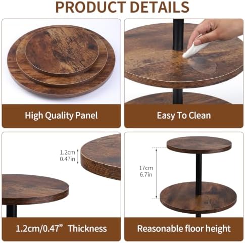 Wooden Cupcake Stand 1 Pack, Large Cupcake Tower Stand for 50 Cupcakes, 3 Tiered Wooden Serving Trays Stand, Soporte Para Cupcakes, Dessert Table Display - Image 4