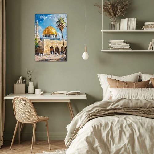 TIEHAOMAI Islamic Art Canvas Wall Art（Mosque-3,16x24inch (40x60cm) - Image 3