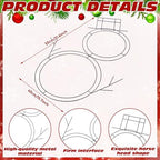 3 Pcs 22.75 Inches Christmas Wreath Winter Snowman Wire Forms - Image 5