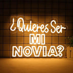 Quieras Ser Mi Novia Neon Sign Spanish Proposal LED Light Up sign for Wedding Anniversary Valentine Decoration Led Neon Light Sign for Engagement Bedroom Home Wall Decor Gift for Her by NINTHVEEN