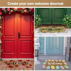 Nuanchu 6 Pcs Blank Coir Doormat Bulk Painting Kit 17x30, Rounded Corners - Image 6