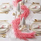 2Pcs Pink Christmas Norfolk Pine Garland,6Ft Artificial Pine Garlands Decor - Image 5