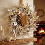 66 Pcs Champagne Christmas Glitter Picks and Sprays - Image 2