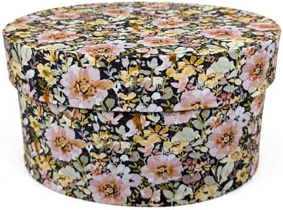 Sarah's Hat Boxes – Floral Decorative Gift Box | Elegant Reusable Storage Boxes for Gifts, Keepsakes, Jewelry, or Special Items | Unique Printed Design by SarahsHatBoxes