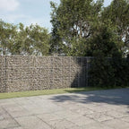 vidaXL Gabion Basket with Cover 236.2"x19.7"x59.1" Galvanized Iron - Image 2