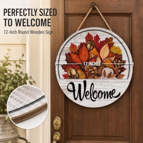 16 Pcs Interchangeable Welcome Sign for Front Door,Magnetic Welcome Sign，C - Image 4