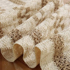 Niviy Boho Table Runner with Tassels 12 x 120 Inches Long, Cream & Brown Rustic Farmhouse Table Runner with Tassels for Home Kitchen Holiday Party and Wedding Decor Runner - Image 5