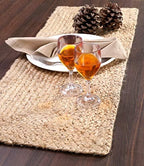 GLAMBURG Farmhouse Jute Burlap Table Runner 36 Inches Long, 13x36 Natural Jute Braided, Organic Eco-Friendly Rustic Vintage Dining (Pack of 2) - Image 5