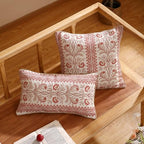 ISAENNE Designer Linen Throw Pillow Cover,Set of 2,20"x12"-Chamonix A - Image 6