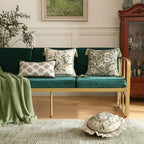 ISAENNE Vintage Linen Rectangle Throw Pillow Cover,Set of 2,20"x12"-Brune D - Image 3
