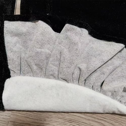 60 Inch Large Christmas Tree Skirt, Black Velvet with Ruffled Edge for Big Trees Decorations for Home Party Festival - Image 4
