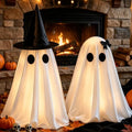 Halloween Decorations Indoor, 2 Packs Spooky Light Up Ghosts by JOROMIT