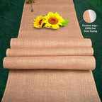 Burlap Table Runners (Pack of 12) – 12”x 108” - No-Fray Finished Edge Premium Quality Natural Table Runner – No Odor, Eco-Friendly Burlap Runner, Perfect for Rustic Table Decor and Other DIY Crafts - Image 6