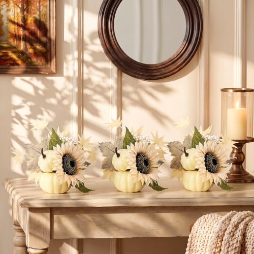 6 Pcs Fall Decor - Faux Pumpkins Centerpieces - Image 6