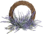 Lavender Botanical Leaves Decorative Spring Wreath - Image 2
