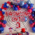Honoson 13 Pcs swinging into 3 spider birthday decorations LED Lights Sign - Image 4