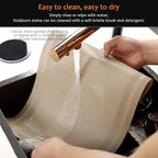 Khaki Vinyl Placemats Set of 12, Heat Resistant Table Placemats - Image 5