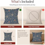 William Morris Fleur de Morris Royal Tapestry Throw Pillow Cover 16 x 16 in - Image 6