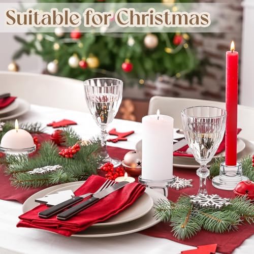 30 Pcs Glass Taper Candle Holders Candlestick Holders - Image 6