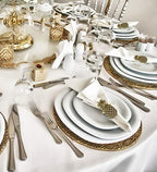 Gold Napkin Rings Set of 6, Cute Napkin Holder - Pineapple - Image 5
