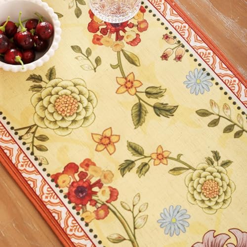 bilin gaier Designer French Linen Table Runner,87"x12"-Bellano - Image 7