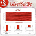 16 Pack Red Cheesecloth Table Runner 23 x 120 Inch 10Ft - Image 2