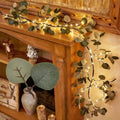 Birchlitland Decorative Garland Lights 6FT 96 LED Fairy Lights, Lighted Eucalyptus Twig Garlands with Timer Battery Operated for Bedroom Stairs Party and Holiday Decor Indoor Outdoor by Birchlitland