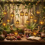 Hortsun 30 Pcs Mini Vintage Lantern Decorative 4.3 Inches,Gold - Image 4