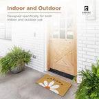 Coir Welcome Mat, Non-Slip, Welcome Daisy, 17 x 29 in - Image 5